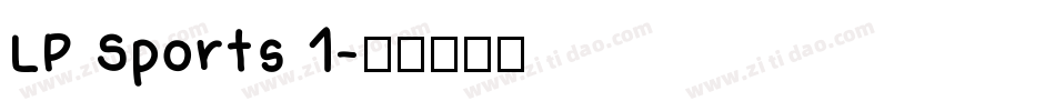 LP Sports 1字体转换